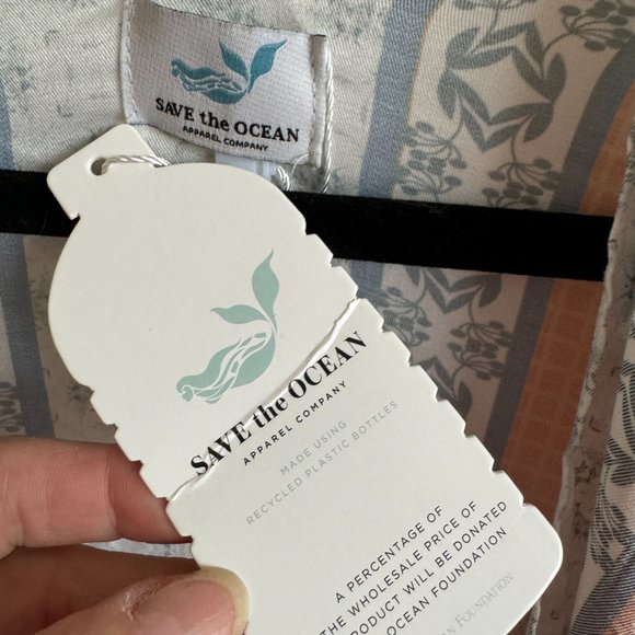 NWT! Save the Ocean Kimono - Picture 3 of 7
